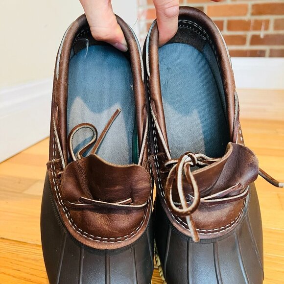 Vintage LL Bean Men's Bean Boots, Rubber Mocs Size 8 - Picture 12 of 13